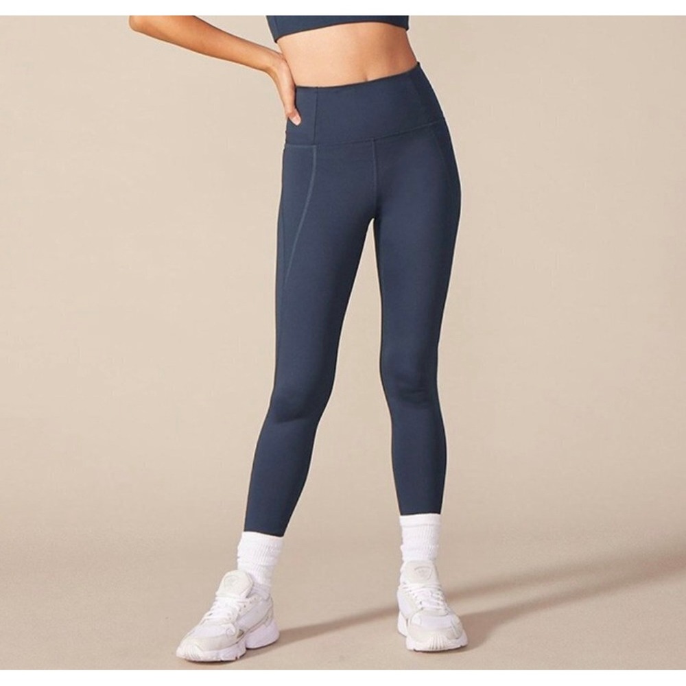Girlfriend Collective Compressive High Rise Leggings 4008 Midnight Blue  Large